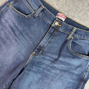 Wrangler Jeans Mens 34x32 Blue Premium Quality Straight Leg Denim